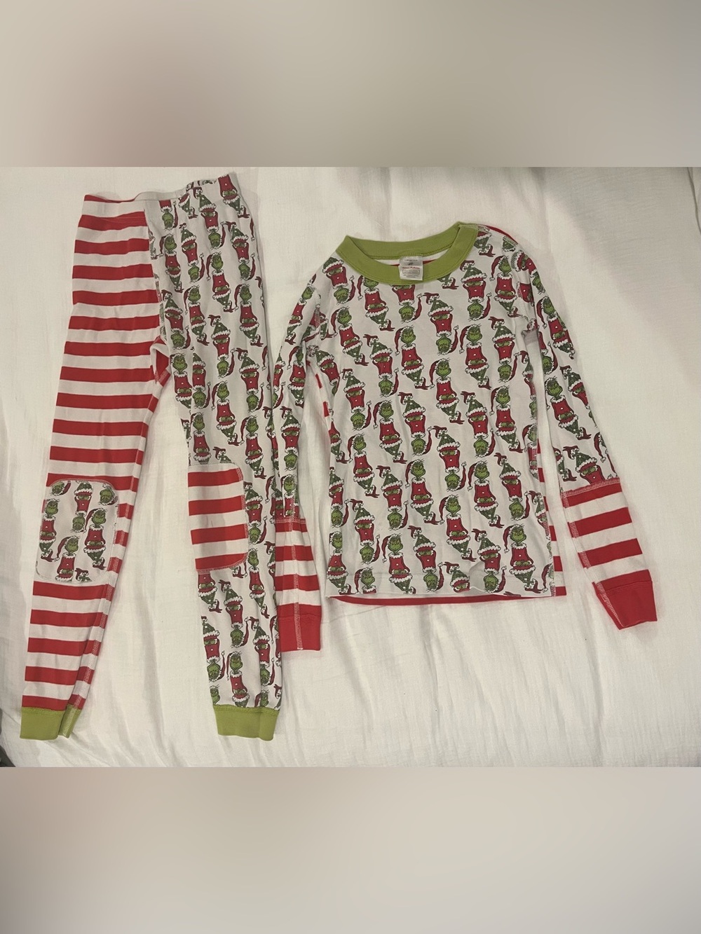 Hanna Andersson Dr. Seuss Grinch Long John Pajama Set Pajama Set 8